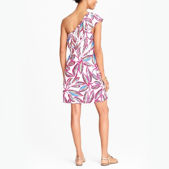 J. Crew Floral One Shoulder Floral Dress J0954 - Picture 2 of 8